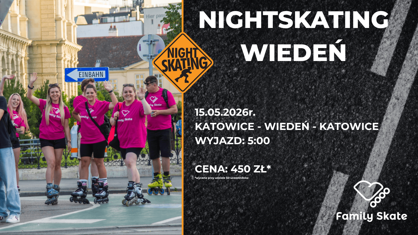 Wiedeń - wyjazd rolkowy na nightskating! 