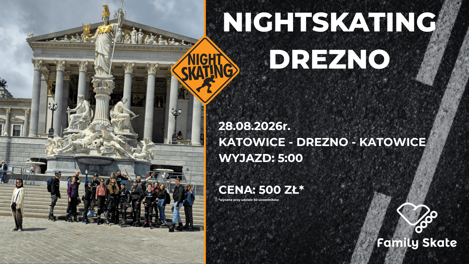 Drezno - wyjazd rolkowy na nightskating! 