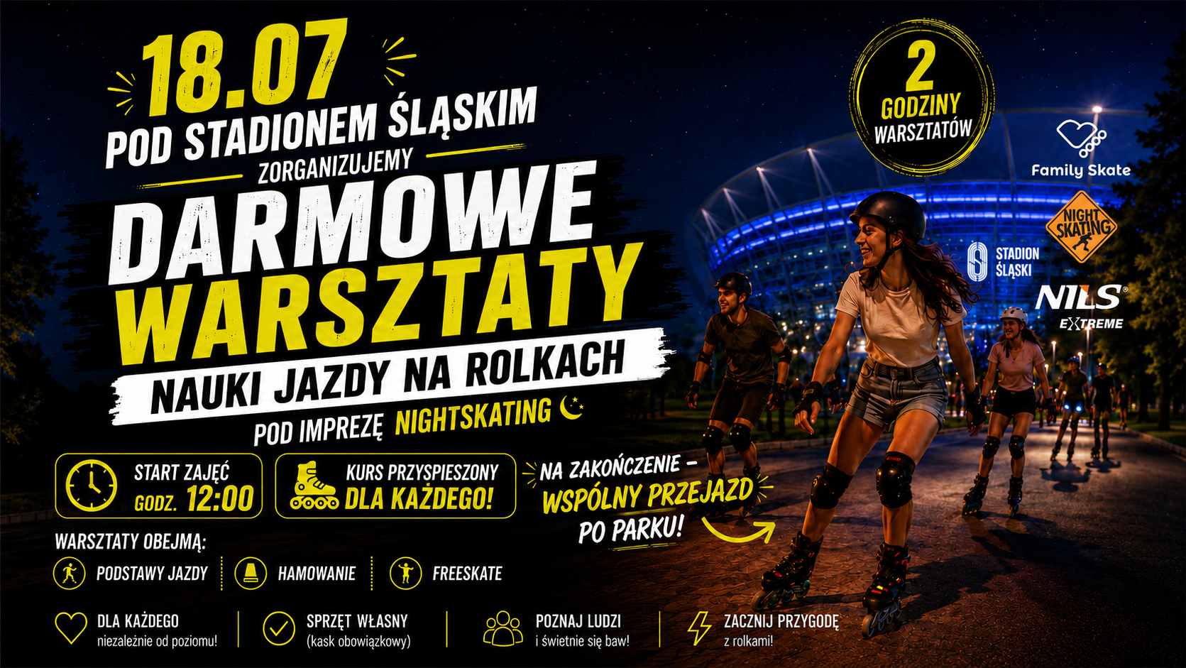 Darmowa nauka jazdy na rolkach! 